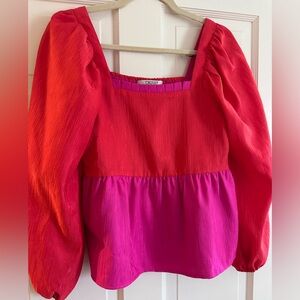 Crosby XS blouse- smocked back